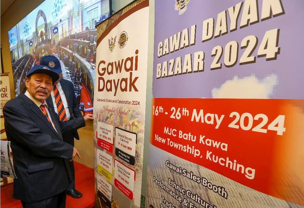 Five major events planned for Hari Gawai, says S'wak minister