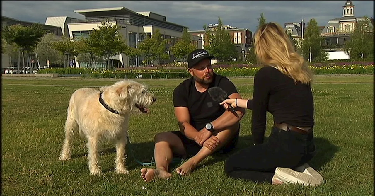 Återblick: Se när SVT träffade hunden Arthur och husse Mikael Lindnord