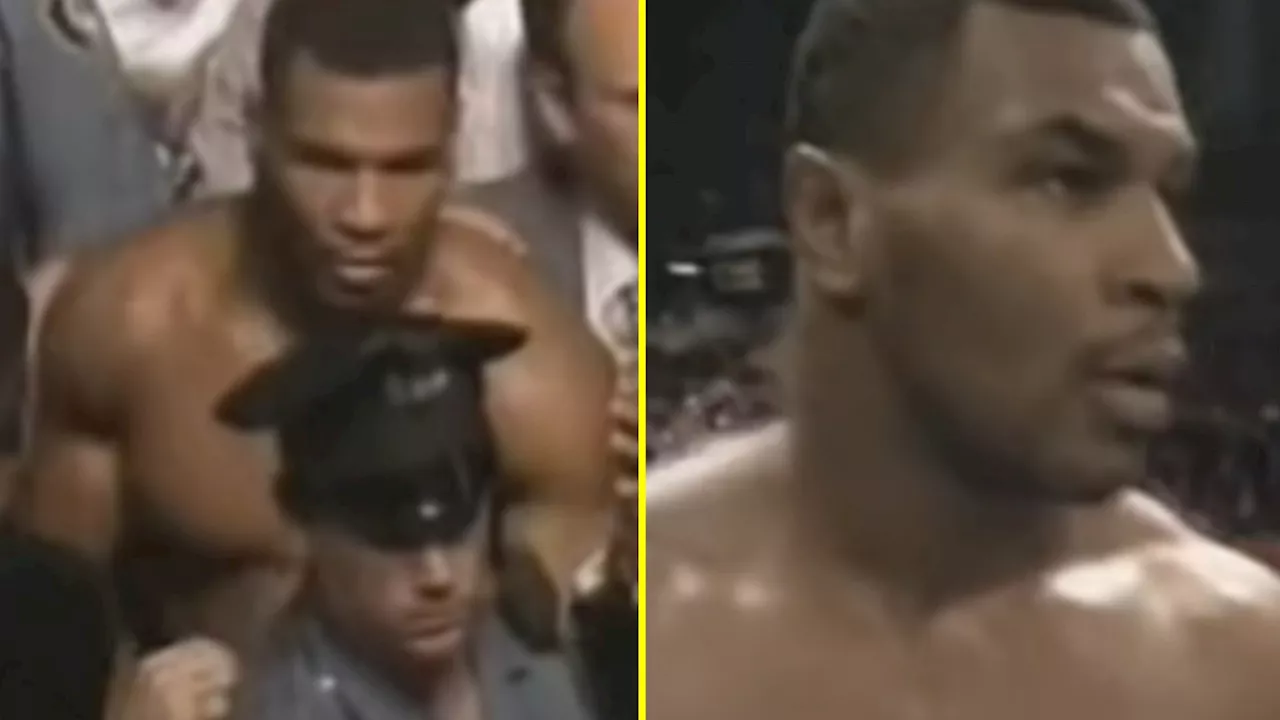 – Scary Mike Tyson walk up with no music before title fight captured peak...