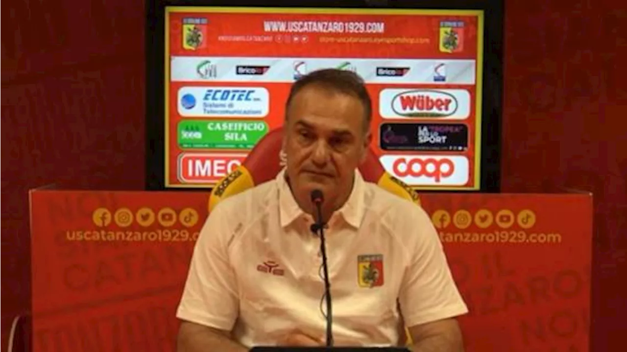 Catanzaro, Vivarini: 'Ai play-off avremo un altro atteggiamento, possiamo fare bene'