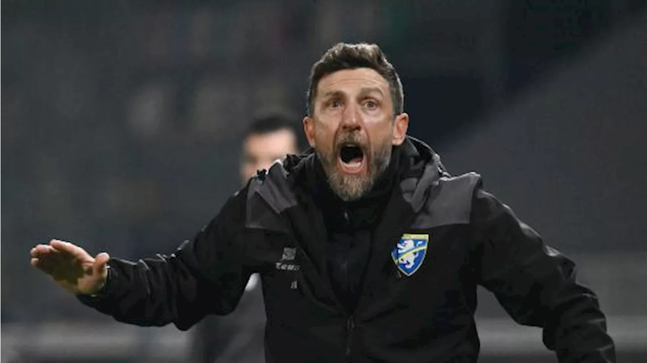 Frosinone, la corsa è lunga. Di Francesco punito oltre misura: 'Risultato bugiardo'