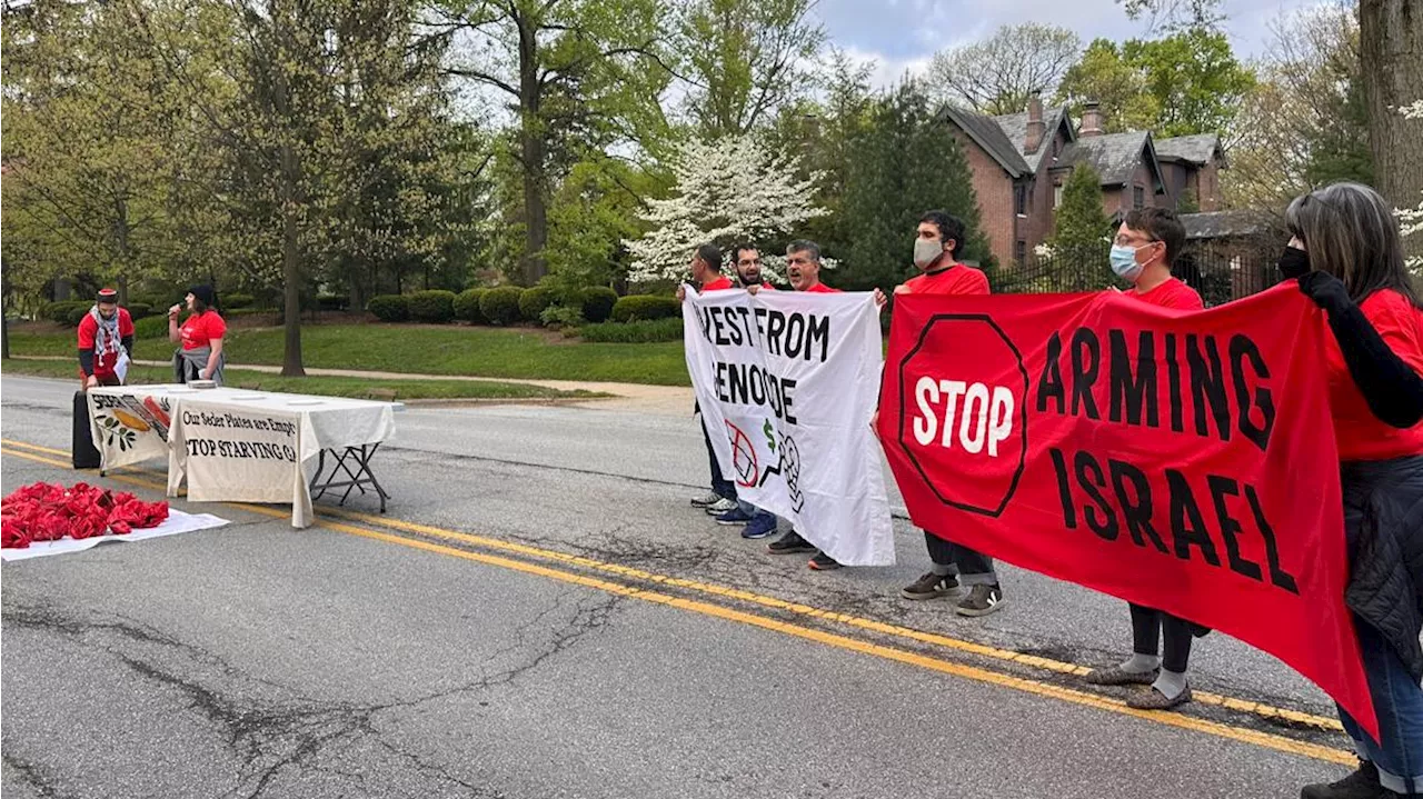 14 Gaza war protesters charged after blocking traffic along Meridian Street on Indy's north side