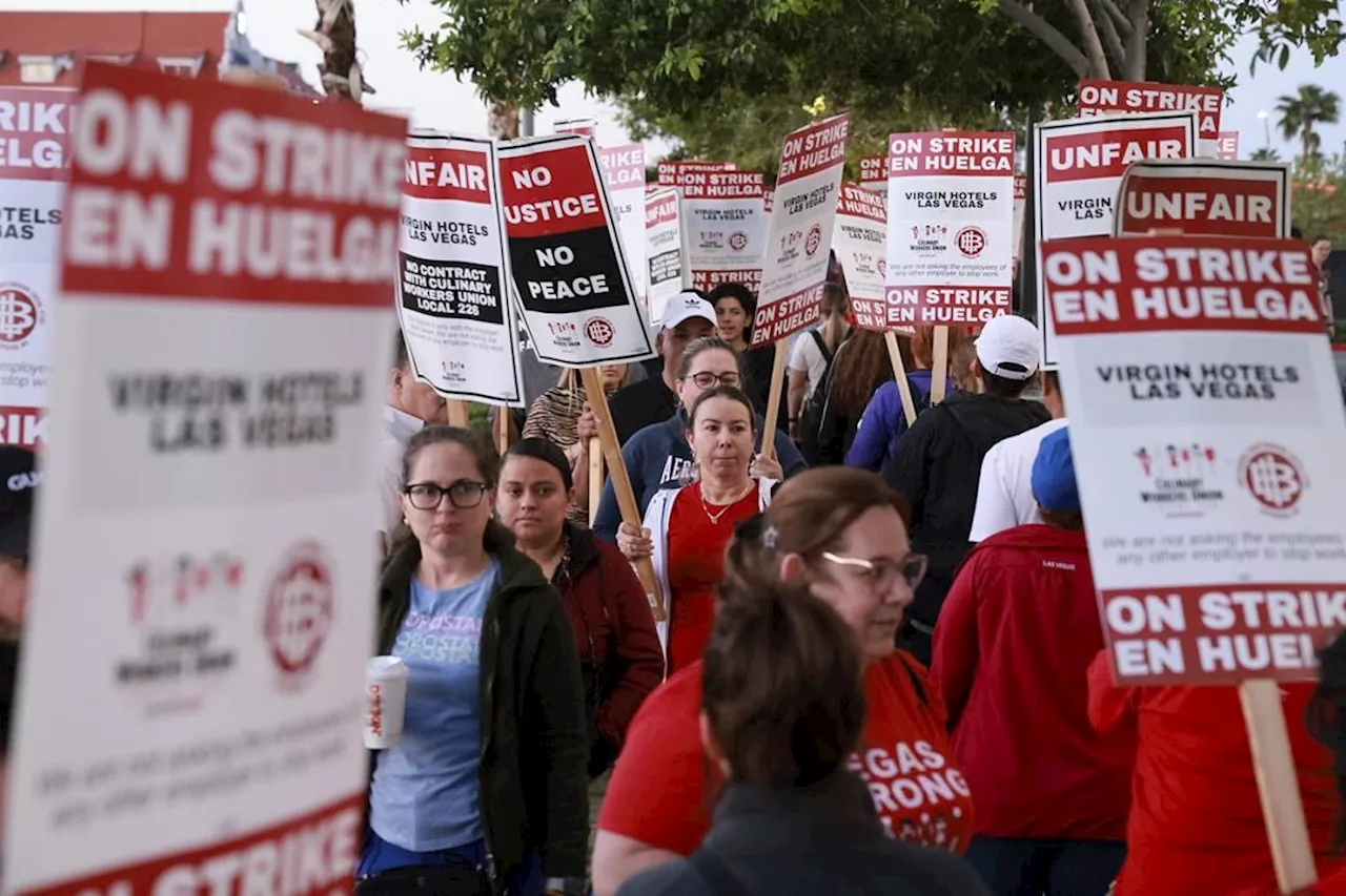 700 union workers launch 48-hour strike at Virgin Hotels casino off Las Vegas Strip