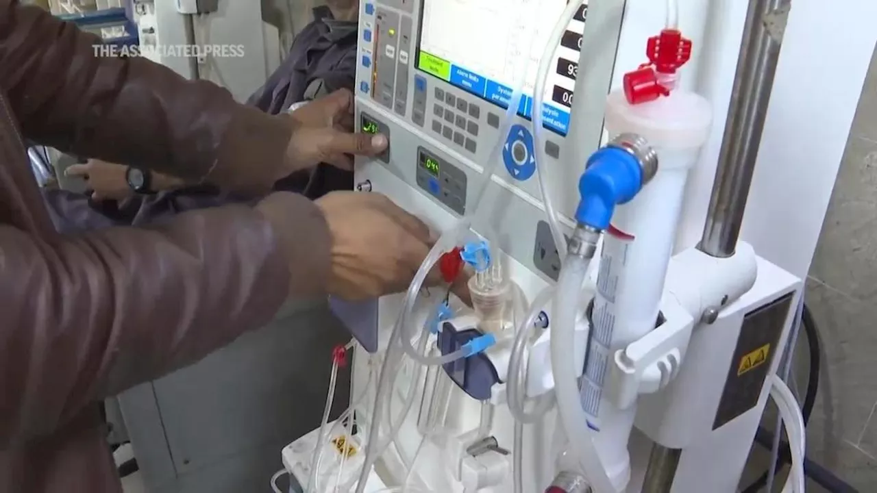 Dialysis patients evacuated from Rafah hospital to nearby Khan Younis