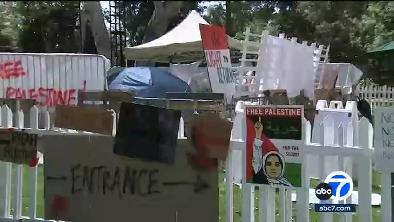 Pomona College moves commencement after pro-Palestinian encampment set up on graduation stage