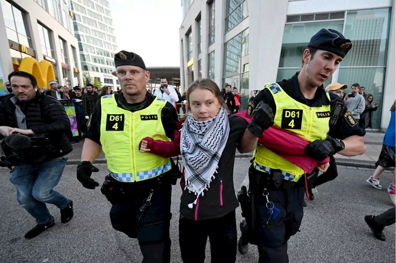 Eurovision 2024, Greta Thunberg protesta contro Israele: arrestata