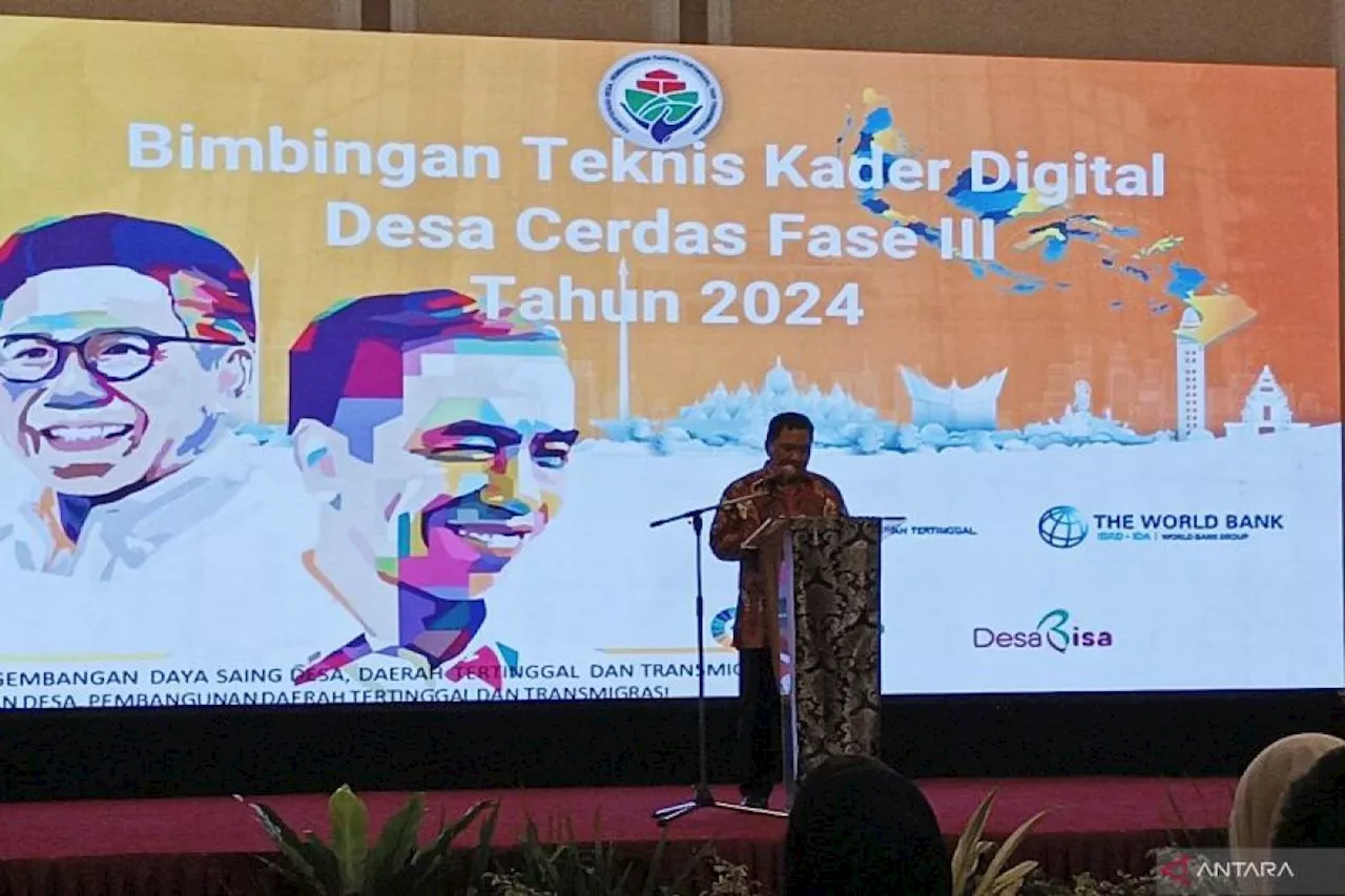 Kemendes: Bimtek tingkatkan kapasitas kader digital pahami Desa Cerdas