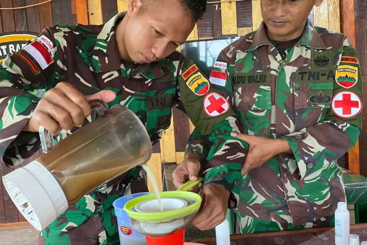 Satgas Pamtas RI-PNG manfaatkan bunga lavender untuk obat nyamuk