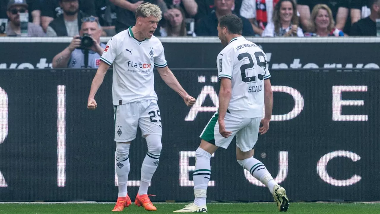 Mönchengladbach nach 1:1 gegen Frankfurt endgültig gerettet