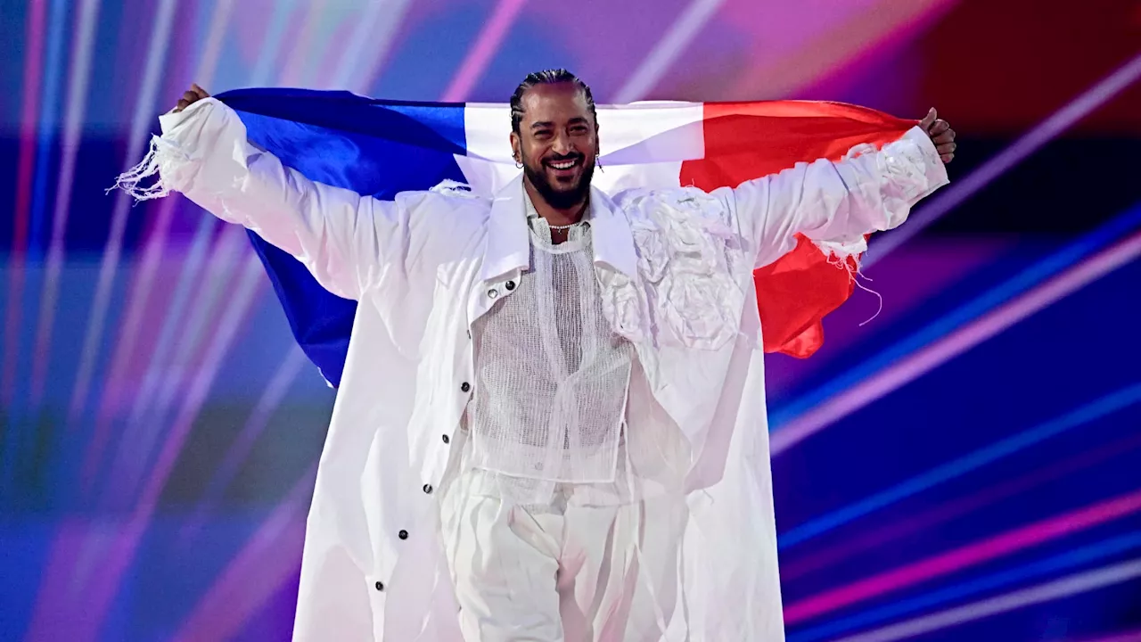 'Mon amour': revivez la performance de Slimane lors de la finale de l'Eurovision 2024