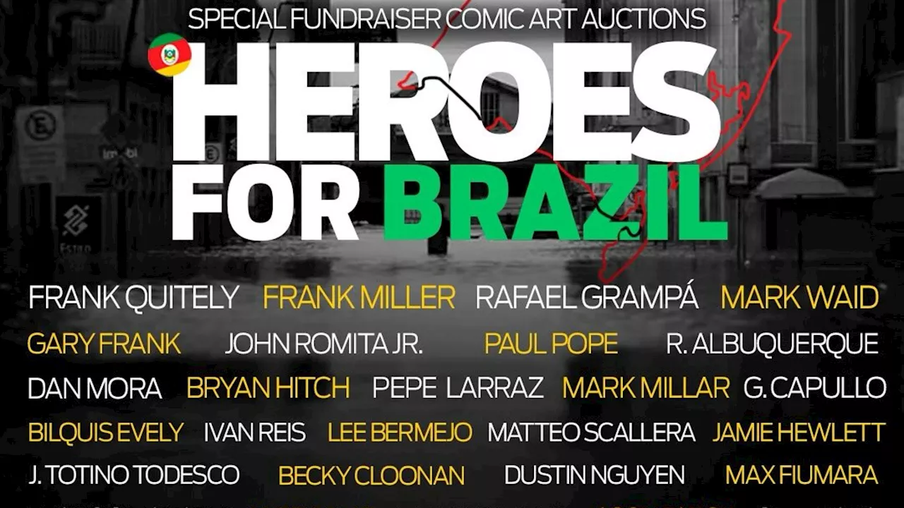 An Insane Comic Art Auction Raises Funds For Brazil's Flood Victims