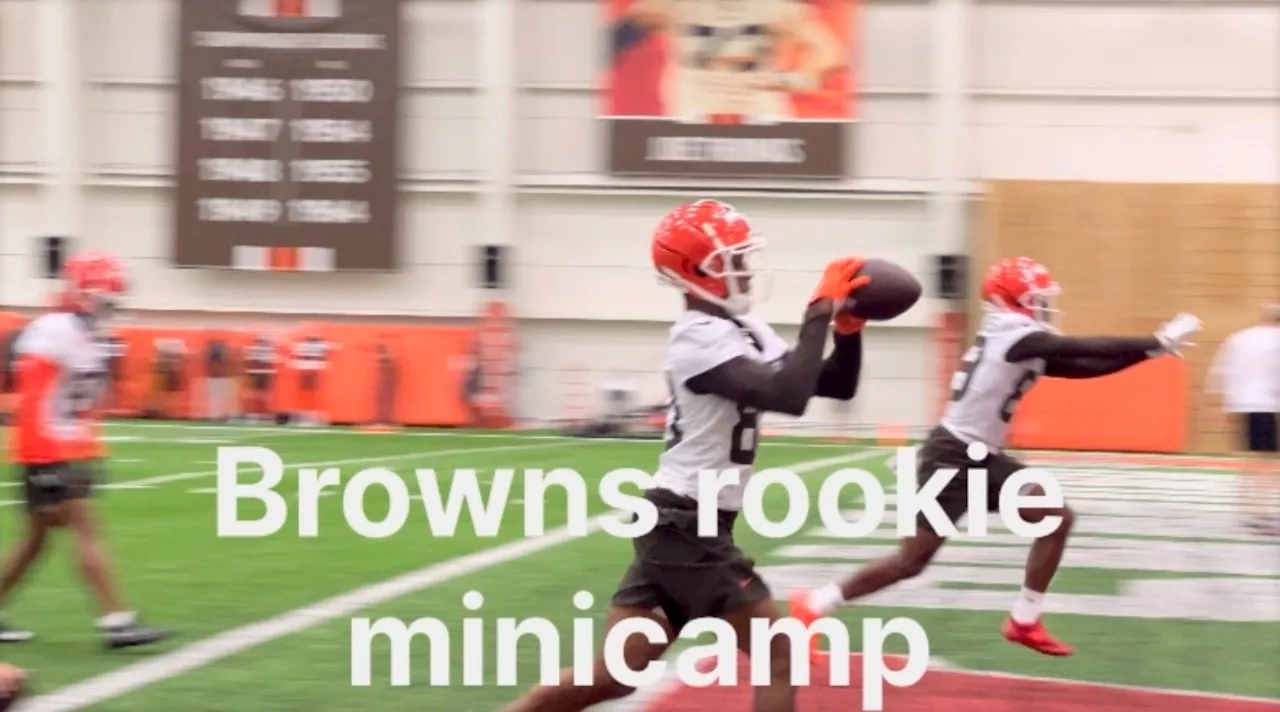 Watch Jamari Thrash, Zak Zinter and other Browns rookies at minicamp (Video)