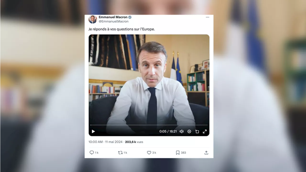 Emmanuel Macron : guerre en Ukraine, départ de Kylian Mbappé, extrême droite ... Ce qu'il faut retenir de la vidéo du président sur X