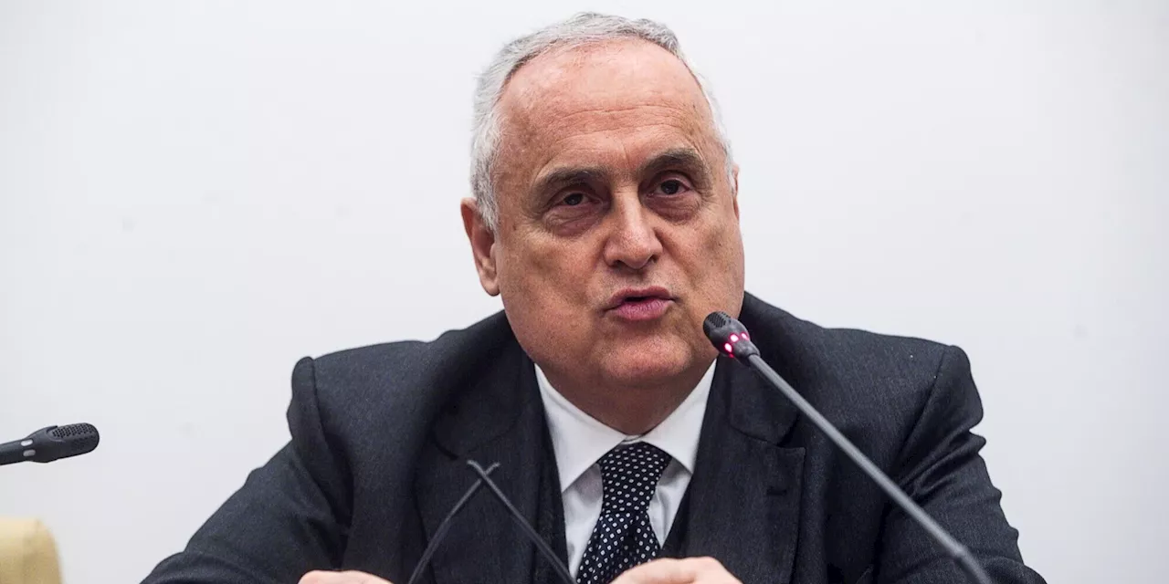 Lazio, Lotito: 'Non ha funzionato niente, devono mangiare l'erba'