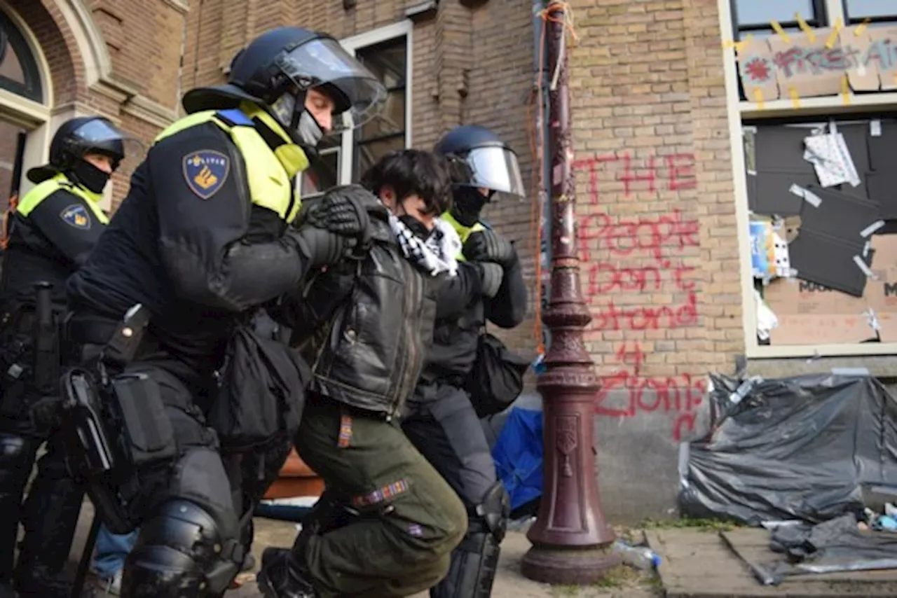 Amsterdamse studentenprotesten: “Ze noemen ons anti­semitisch, zo moeten ze het niet over de genocide hebben”