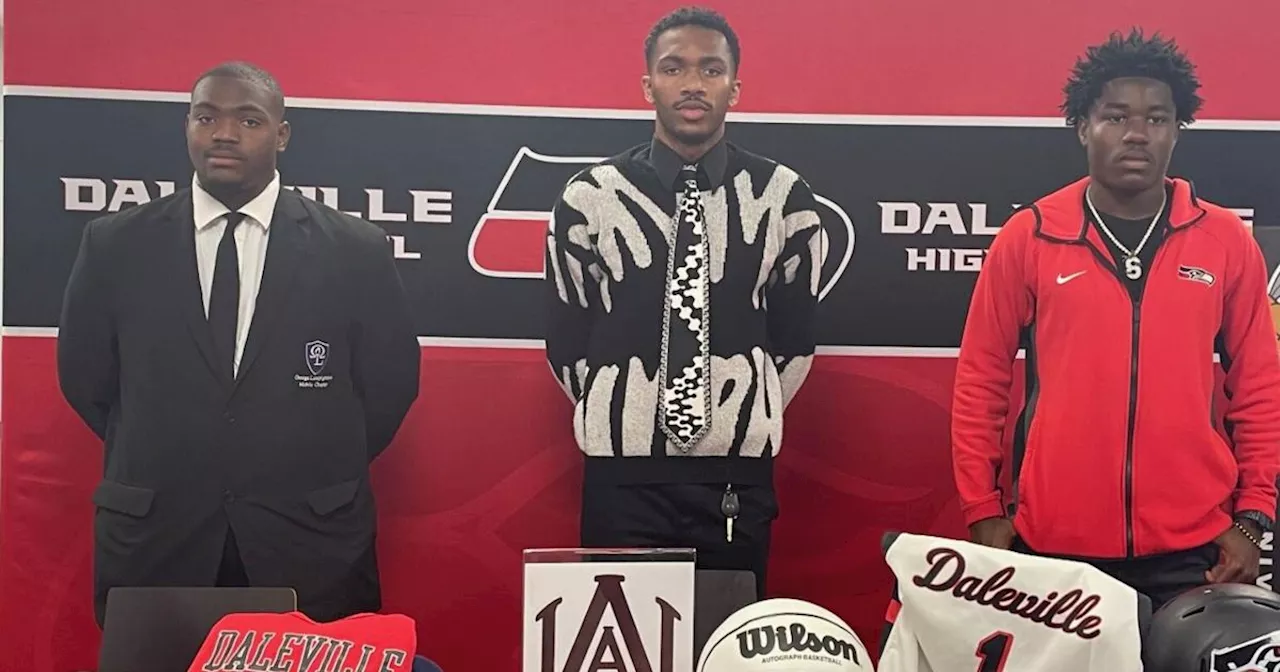 Daleville trio of athletes sign college scholarships