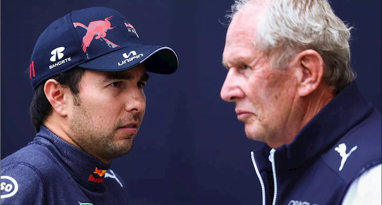 Helmut Marko rompe el silencio sobre el choque que casi provoca Checo Pérez en el Gran Premio de Miami