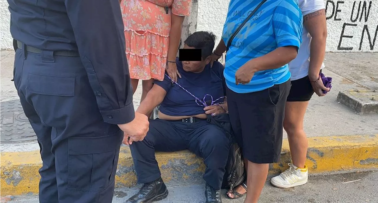 Mujer policía que agredió verbalmente a madres buscadoras en Cancún presenta su baja voluntaria