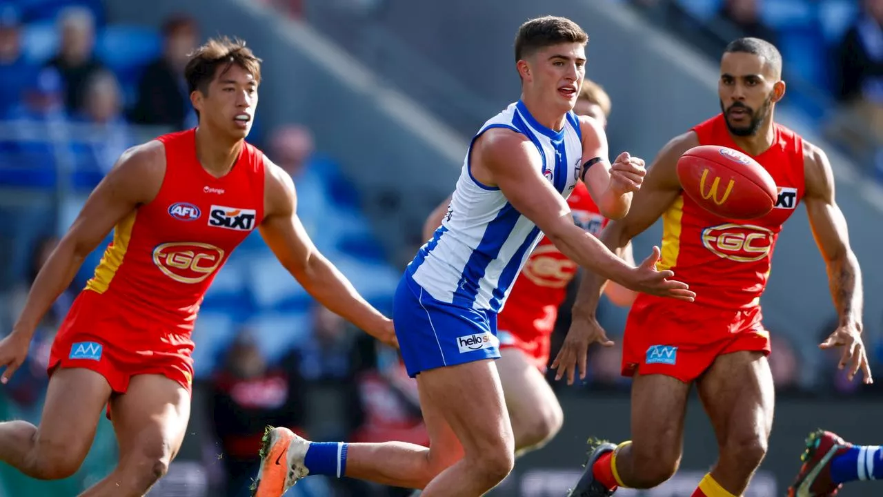 LIVE AFL: ‘Siren goes’ — Roos denied goal in brutal moment in tough Suns hit-out