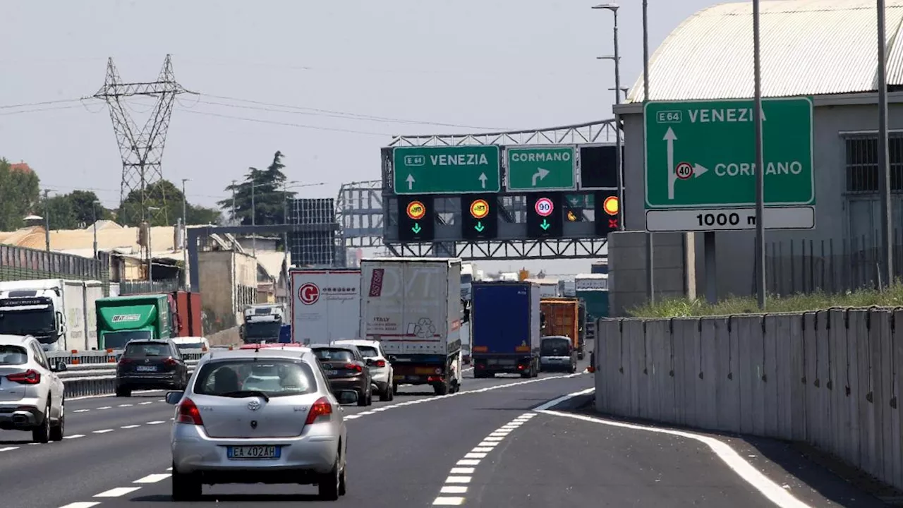 Le autostrade con più camion, record di traffico sulla A4 tra Milano e Venezia