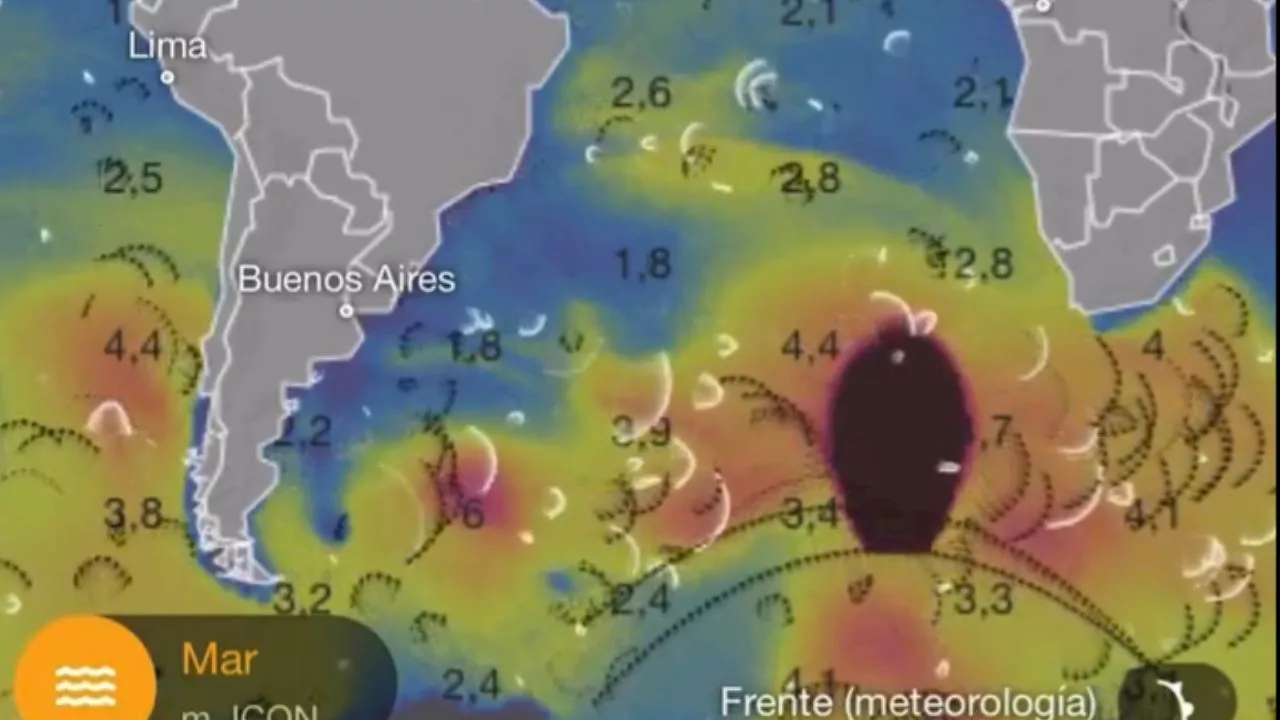 Anomalía en Ventusky: ¿qué es la mancha que aparece y desaparece en la Antártida?