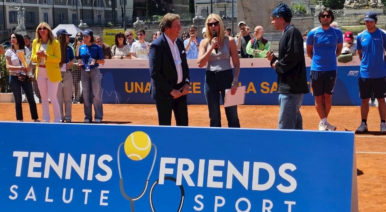 Tennis and Friends a Piazza del Popolo per controlli gratuiti