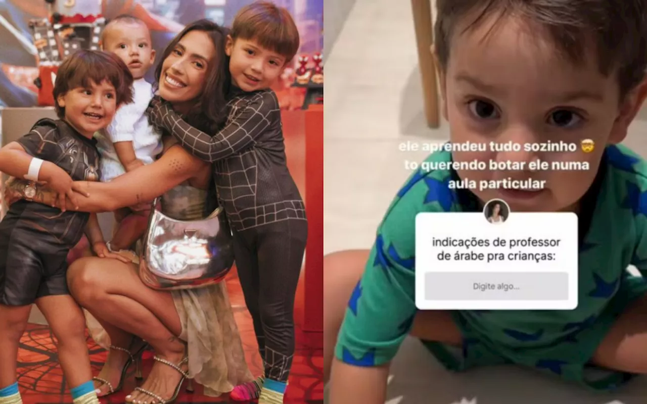 Gabi Brandt exibe filho de 3 anos falando árabe: 'Aprendeu sozinho'