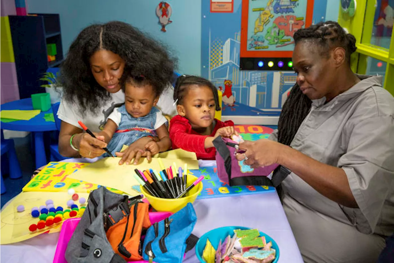 NYC's Rikers Island jail gets a kid-friendly visitation room ahead of Mother's Day