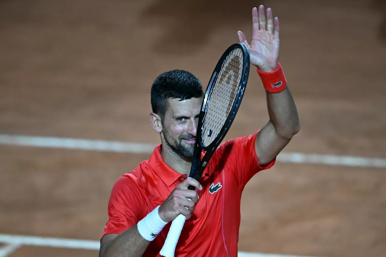 Rome: Djokovic, assommé par une gourde, «va bien» et donne rendez-vous à dimanche