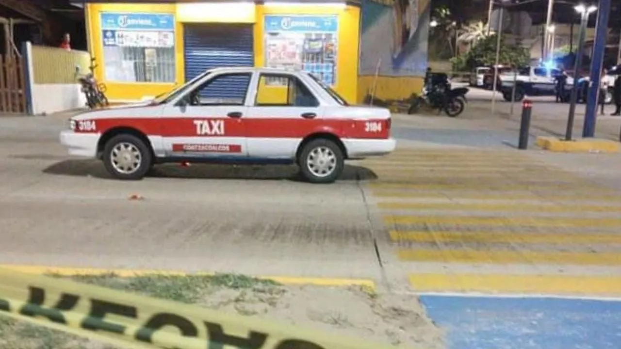 Mujer es asesinada a balazos mientras viaja en taxi en malecón de Coatzacoalcos