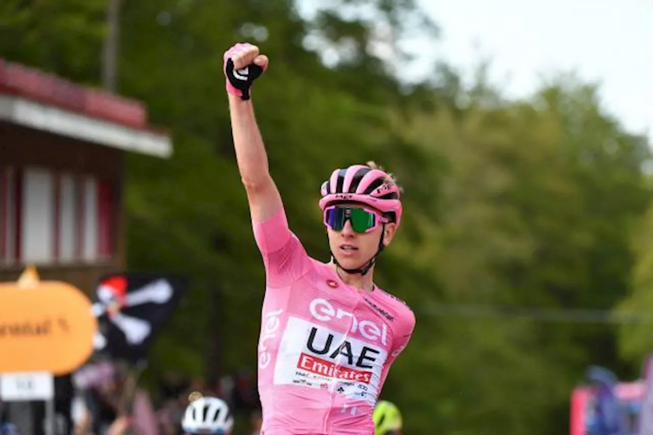 Troisième victoire de Tadej Pogacar en huit étapes depuis le départ du Giro