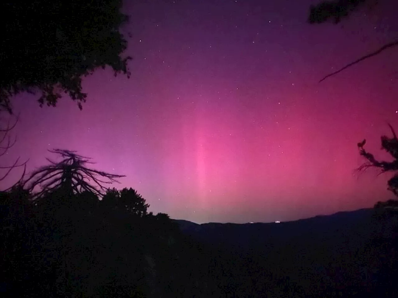 Northern Lights in SoCal? A rare sight indeed