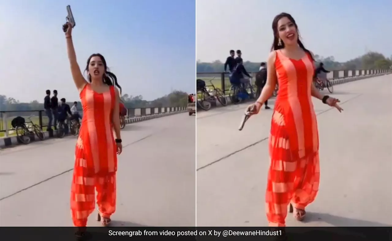 हाईवे पर बंदूक लहराते हुए डांस कर रही थी इन्फ्लुएंसर, वायरल Video देख भड़के लोग, यूपी पुलिस ने ऐसे किया रिएक्ट