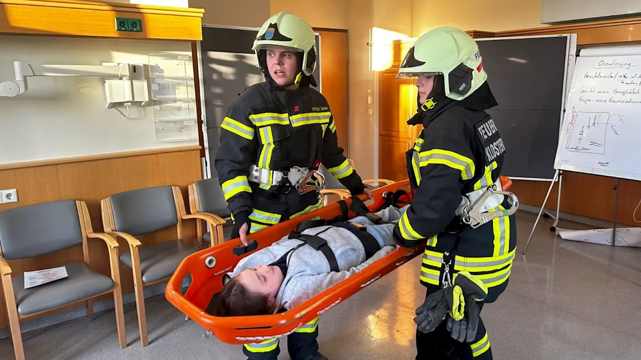 Brandübung im Klosterneuburger Klinikum