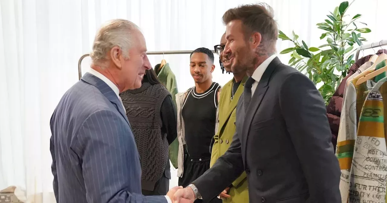 King 'secretly met David Beckham' when he was too busy to see Harry on UK visit