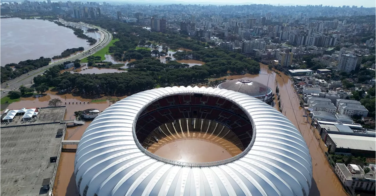 Stunning photos show devastating scale of flooding in Brazil