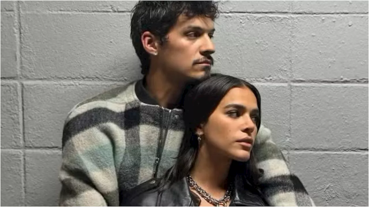 Omar Apollo compartilha cliques abraçadinho a Bruna Marquezine e sugere voltar ao Brasil: 'Muita