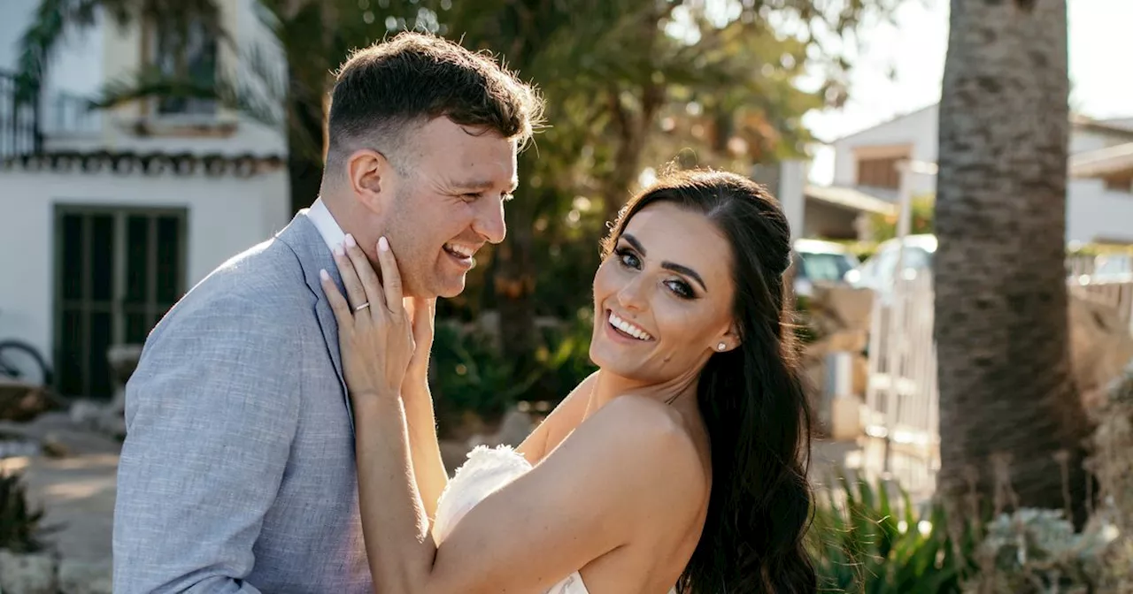 Couple wed in roofless Spanish church after breaking usual tradition