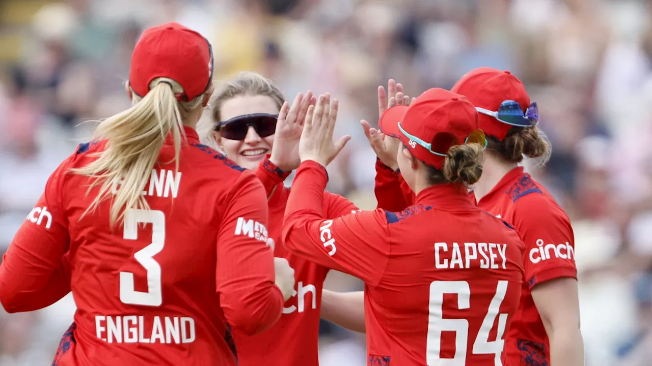 England vs Pakistan: Sarah Glenn takes four wickets to lead hosts to a 53-run victory