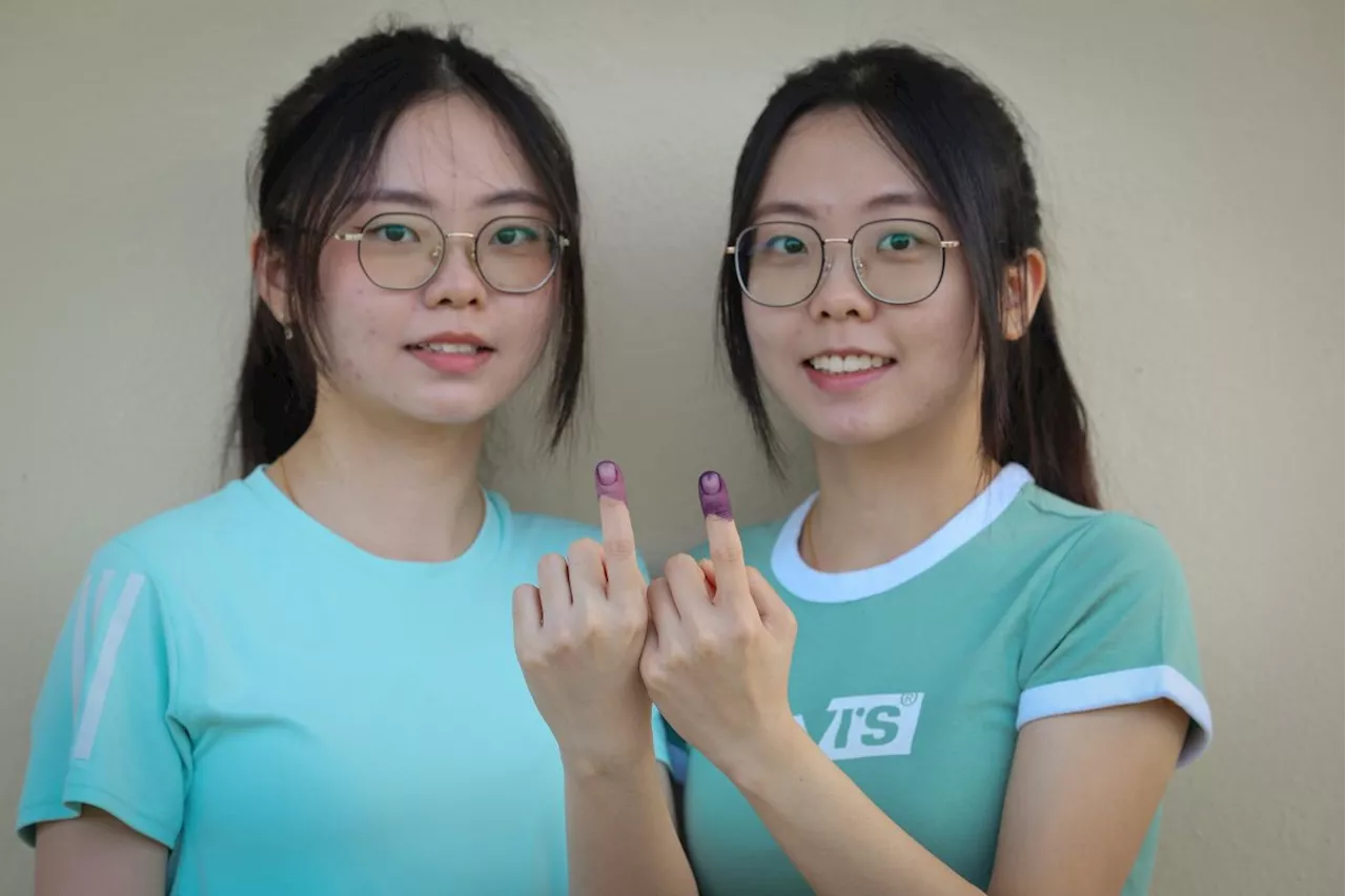 KKB by-election: Two sets of twins bump into each other at polling centre