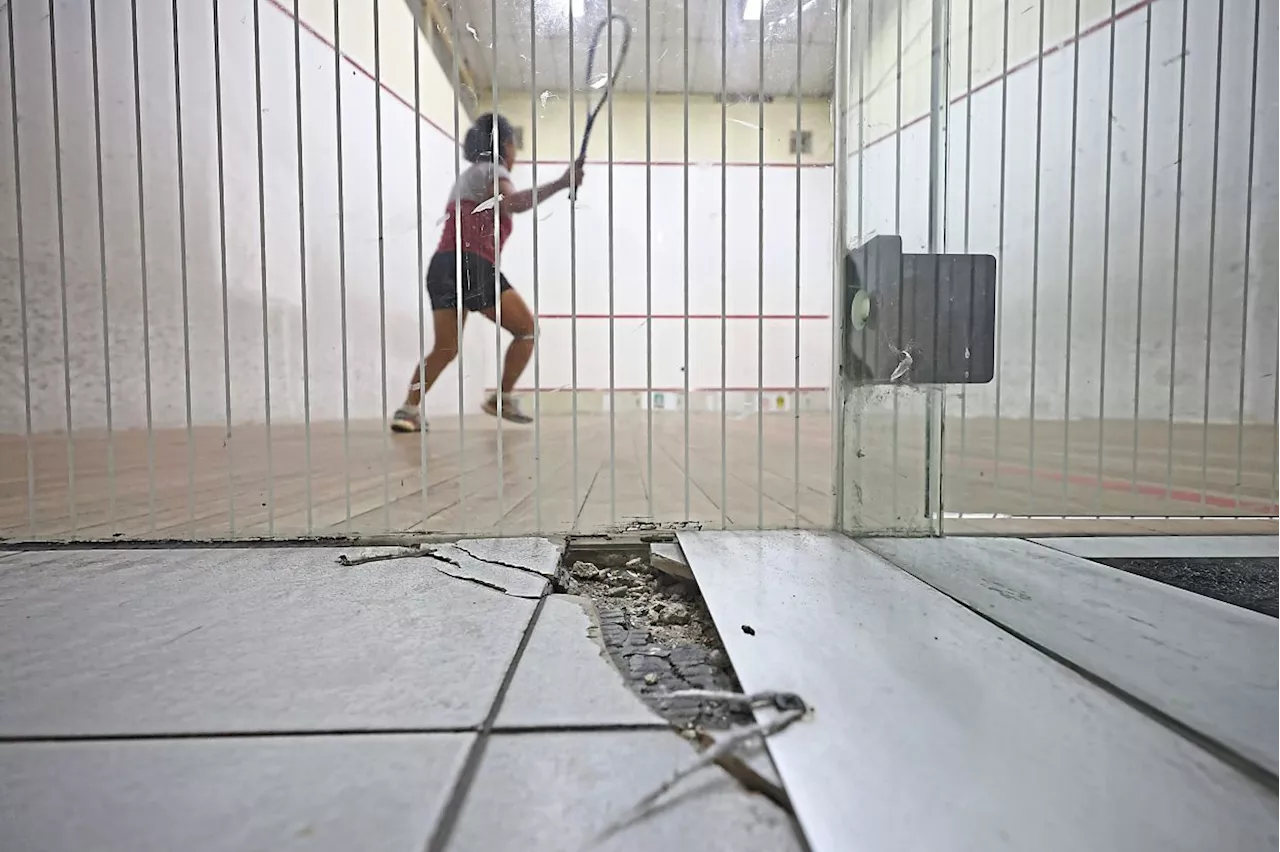 Nicol David International Squash Centre courts in dire need of repairs