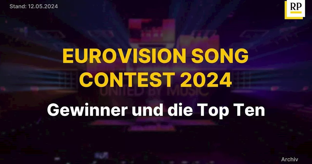 Video: Eurovision Song Contest 2024: Gewinner Nemo aus der Schweiz, die Top Ten des ESC und Deutschland im Ranking