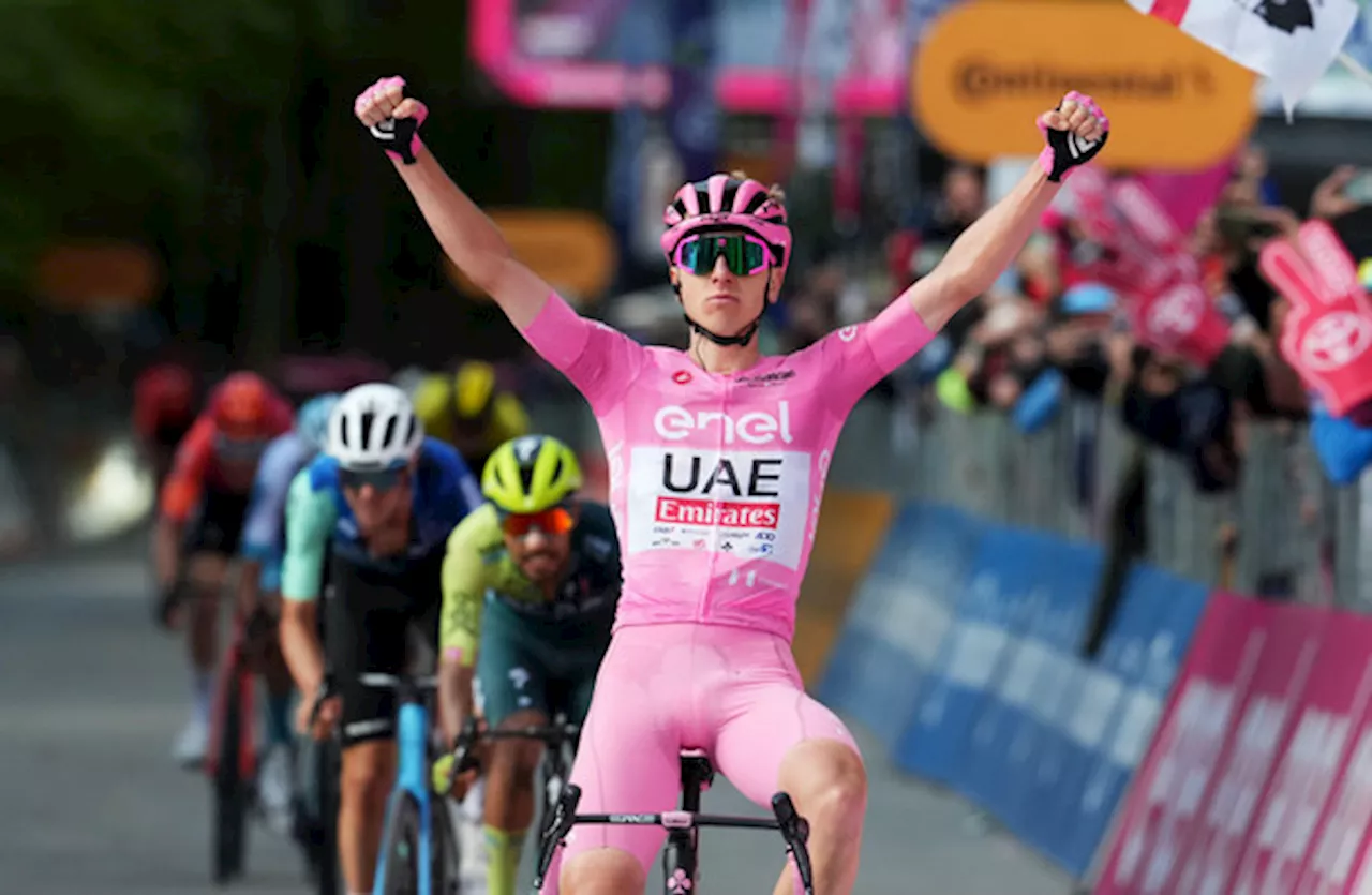 Pogacar wins again on Giro d'Italia mountain