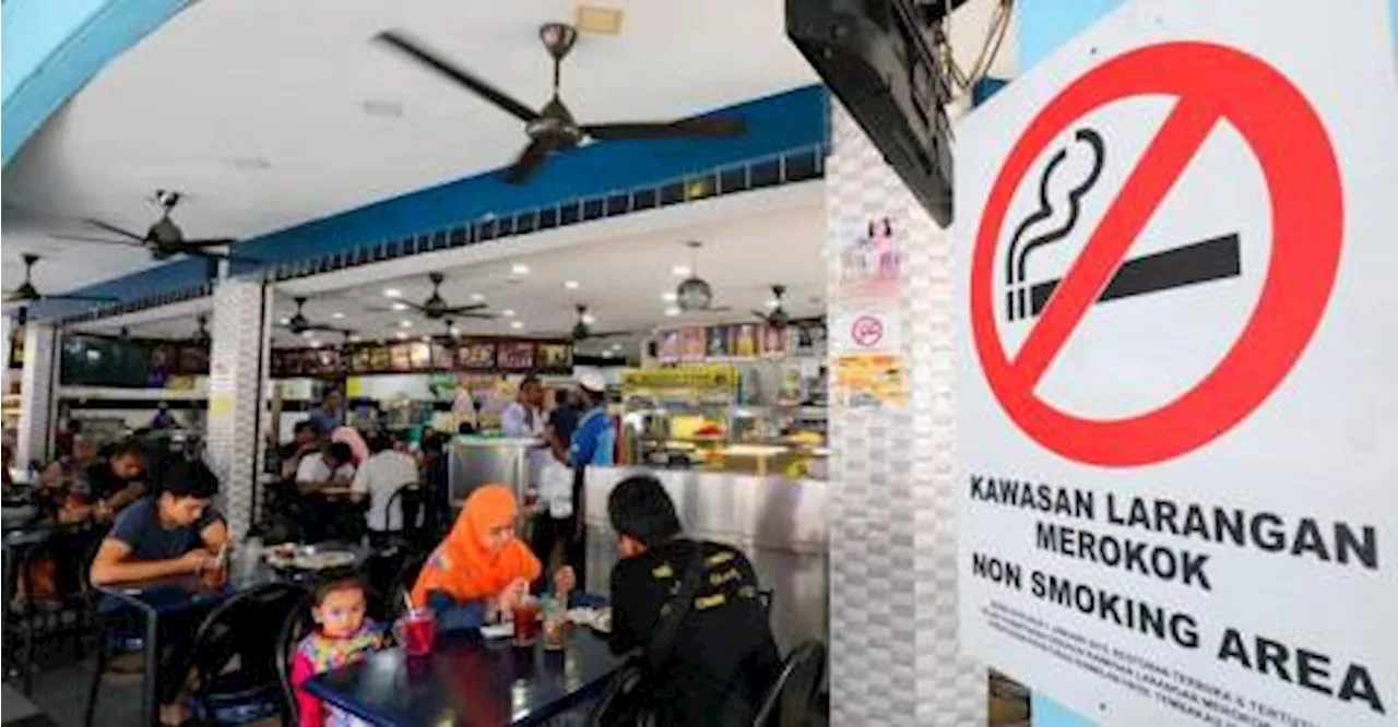 12 slapped with notices for smoking at Labuan shopping mall