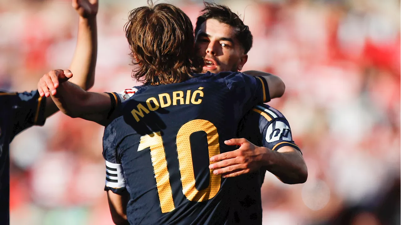 Real Madrid rests starters in rout of relegated Granada with focus on Champions League final