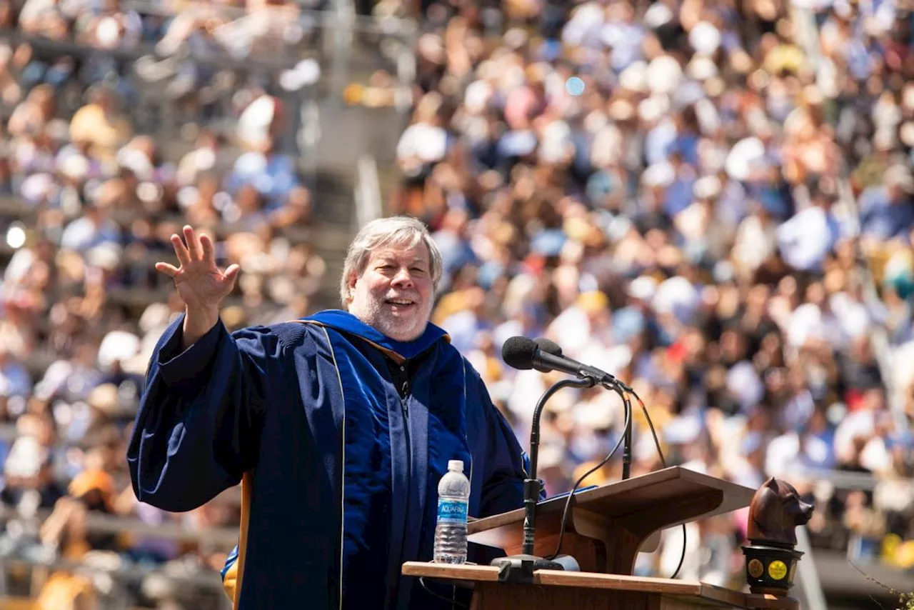 Apple cofounder Steve Wozniak was expelled from the school where he just delivered his commencement speech—’be leaders, not followers’