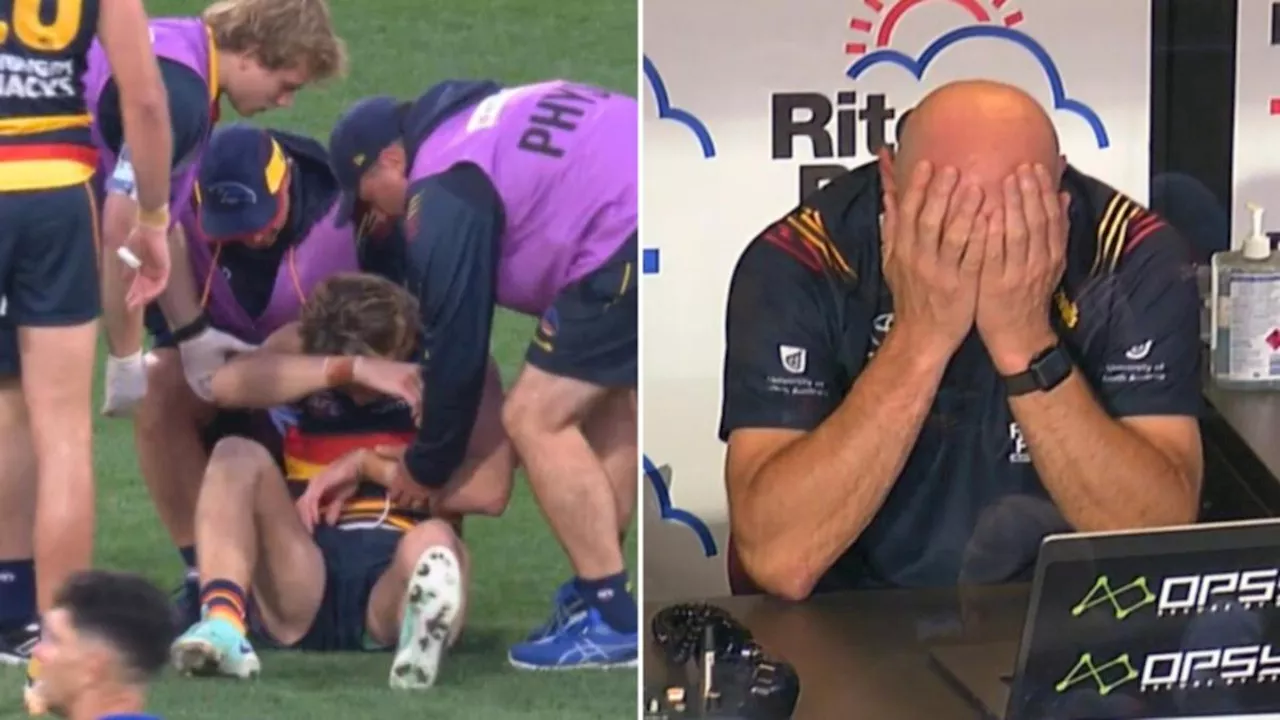 Adelaide suffer injury to Josh Worrell just minutes after subbing Daniel Curtain out of the game