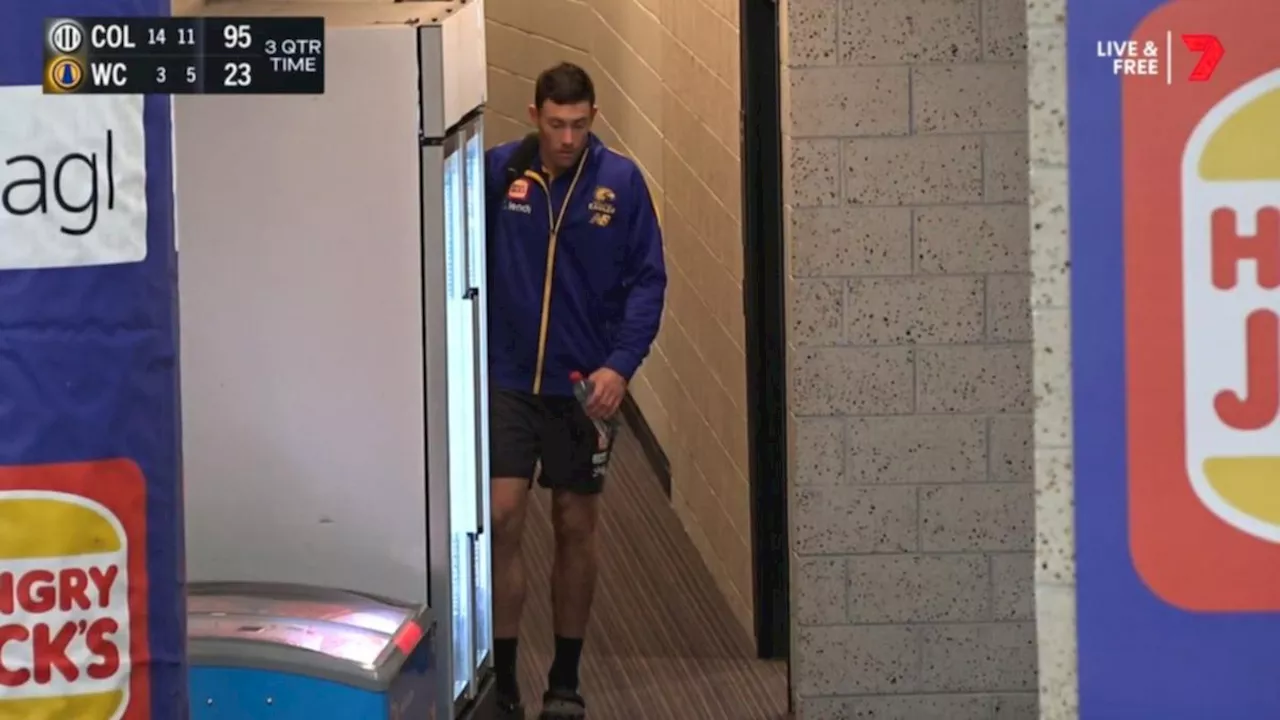 West Coast veteran Jeremy McGovern sent to hospital with ‘internal injury’ after heavy knock