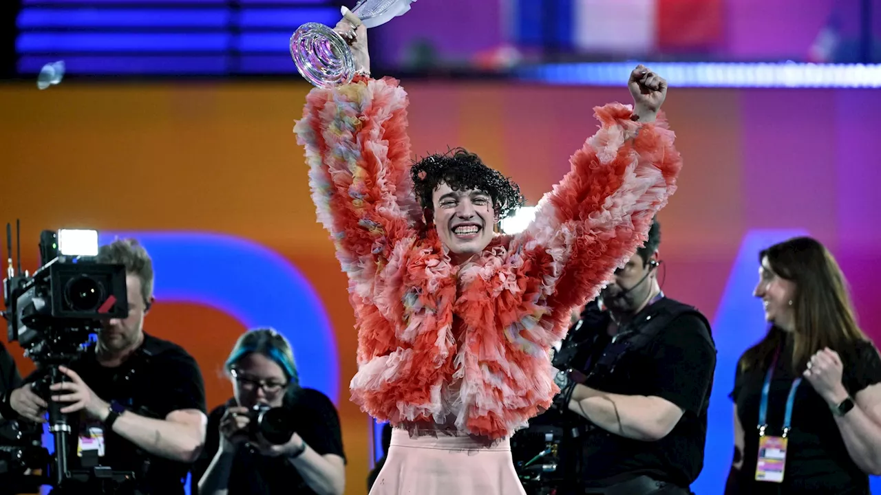 Swiss fans get ready to welcome Eurovision winner Nemo back home