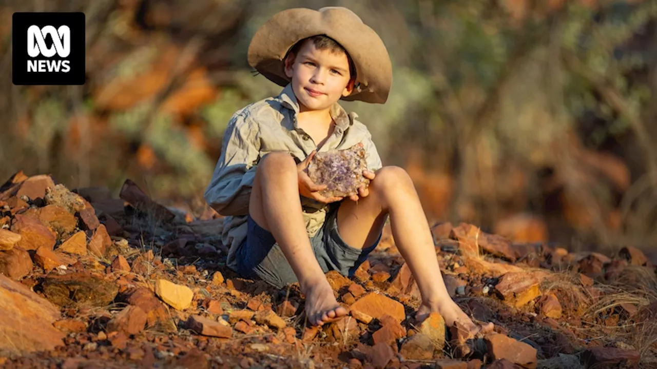 Growing up in WA's East Kimberley, 10-year-old Archie Stanley sells beautiful rock finds for a good cause